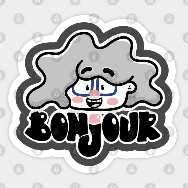 Bonjour - Ligne 01 Sticker by Luce Hiole